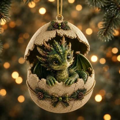 🦖 Dragon Egg Christmas Ornament