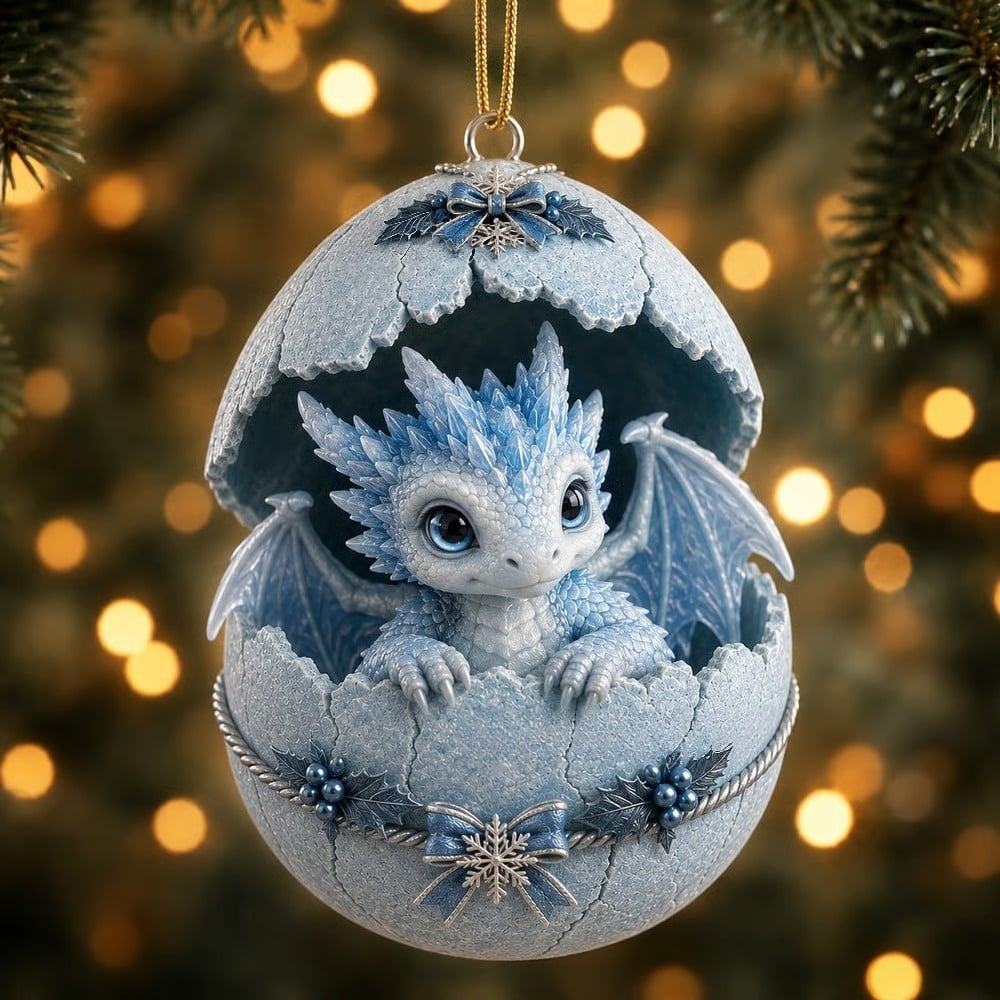 🦖 Dragon Egg Christmas Ornament