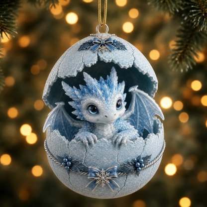 🦖 Dragon Egg Christmas Ornament
