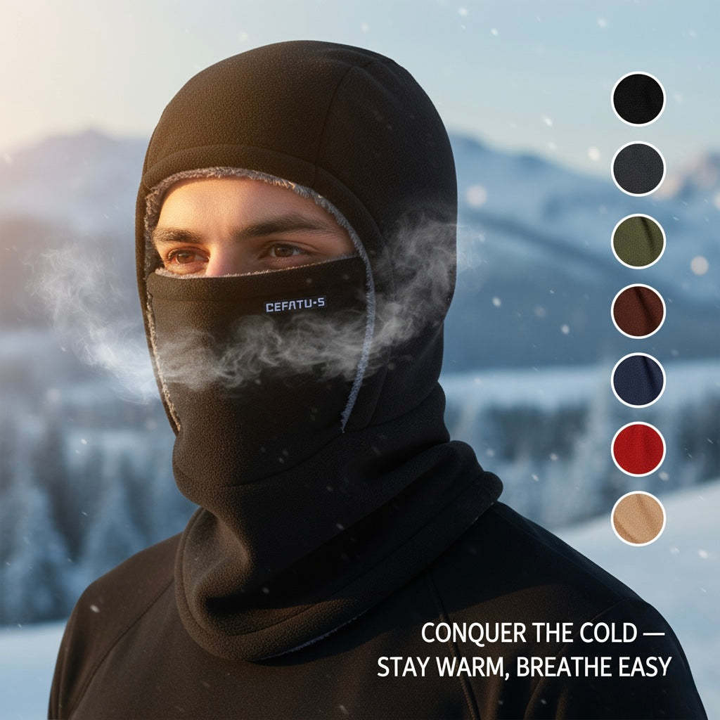 🔥Windproof 3-in-1 Winter Hat, Mask & Neck Warmer