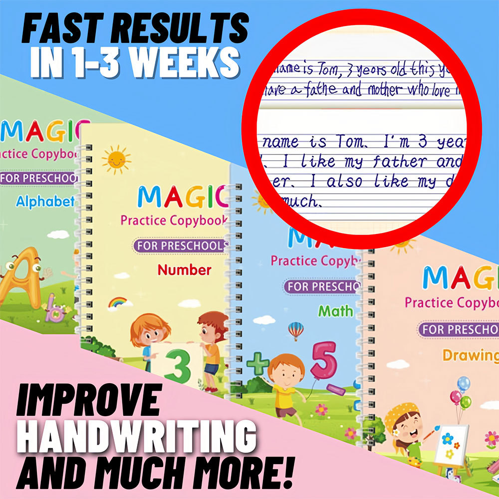 🔥📓Children's Magic Copybooks