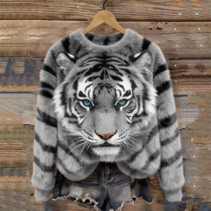 Women's Casual Animal Print Sweatshirt