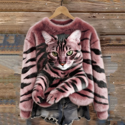 Women's Casual Animal Print Sweatshirt
