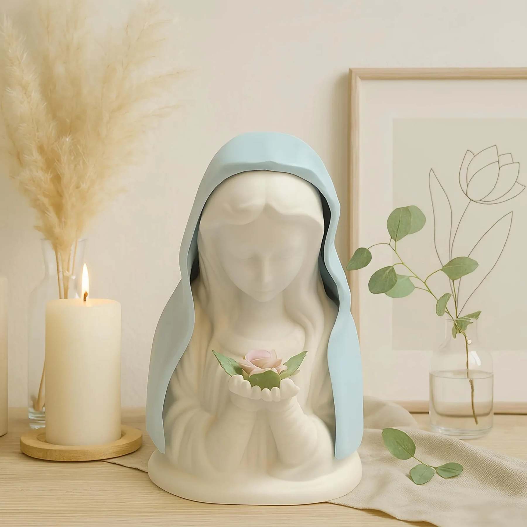⏰ Second item at 40% off 💥 Handmade Resin Prayer Night Light