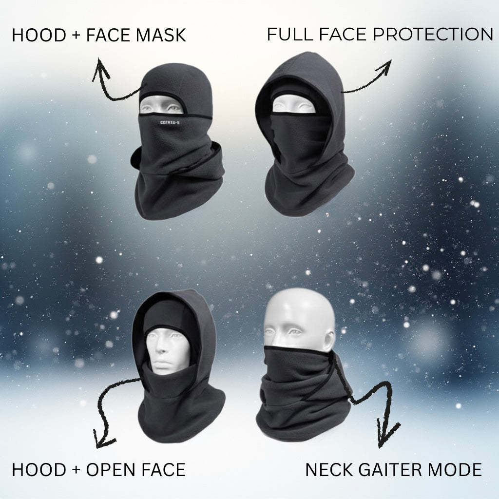 🔥Windproof 3-in-1 Winter Hat, Mask & Neck Warmer