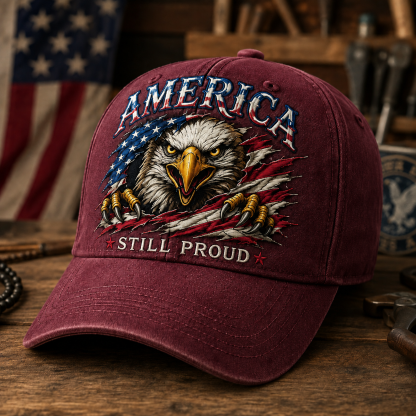 America Still Proud Eagle Patriotic Baseball Cap