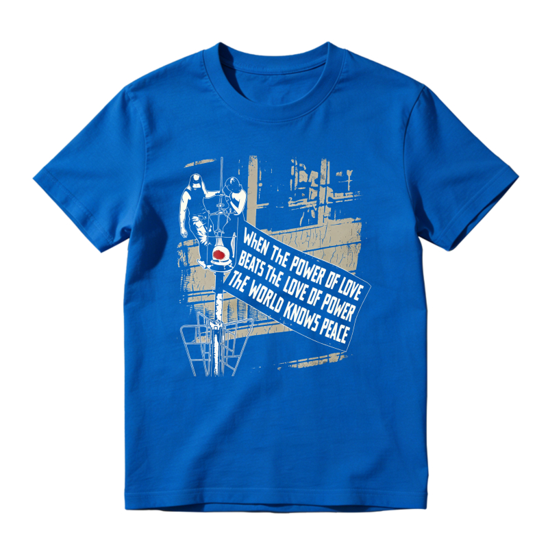 When The Power Of Love Beats The Love Of Power The World Knows Peace Graphic Unisex Classic T-shirt