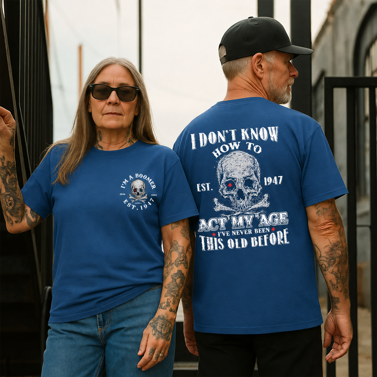 I Don't Know How To Act My Age T-shirt, Boomer Custom Year Of Birth T shirt, Cotton T Shirt