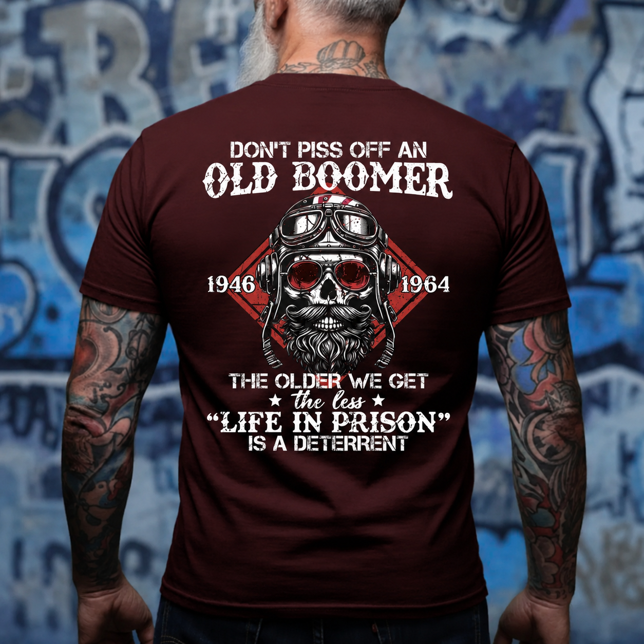 Personalized Baby Boomer Don't Piss Off An Old Boomer Unisex T-Shirt