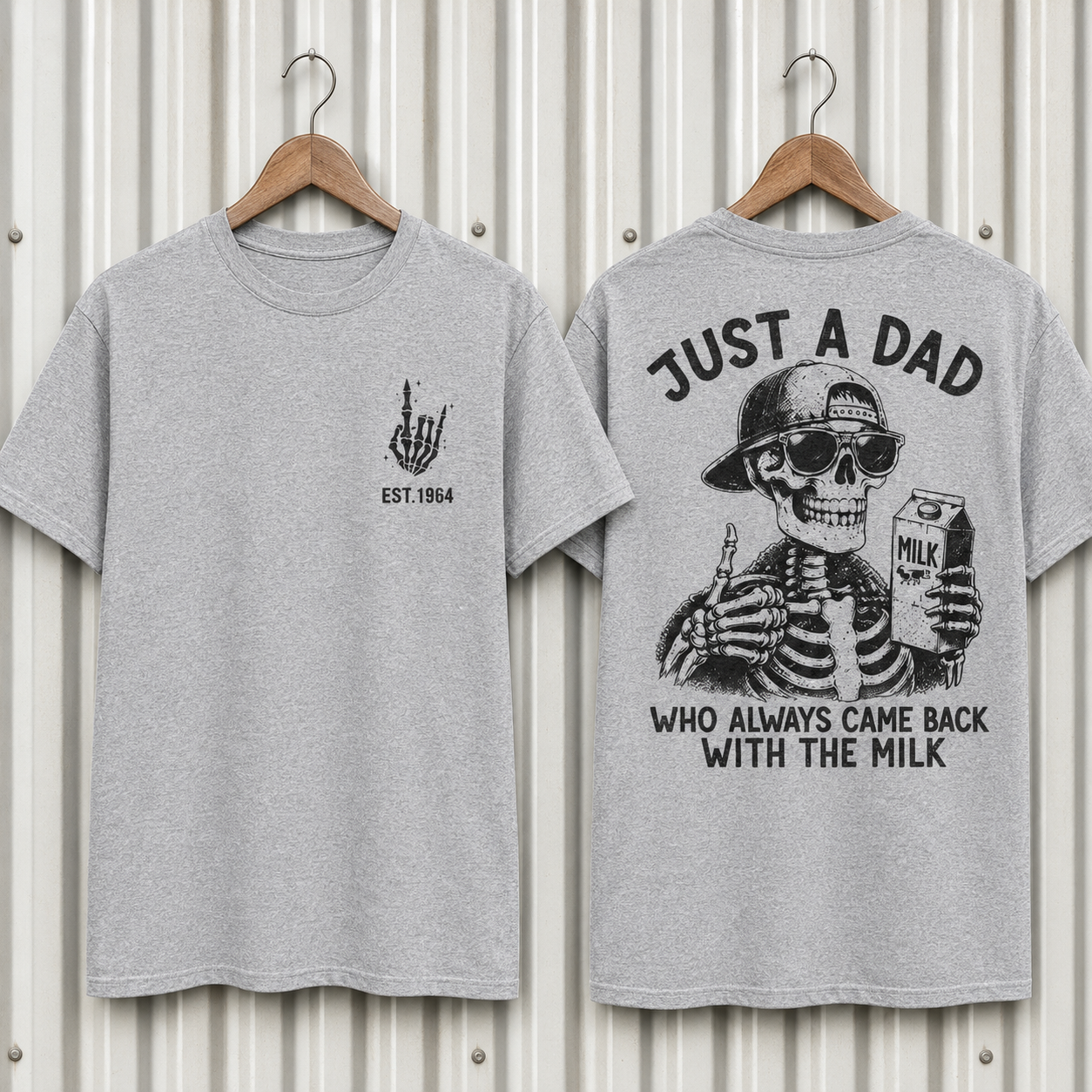 Just A Dad Who Always Came Back With The Milk Custom Year T-shirt