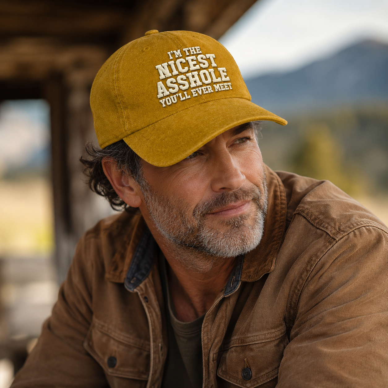 I'm The Nicest Asshole You'll Ever Meet Embroidery Cap