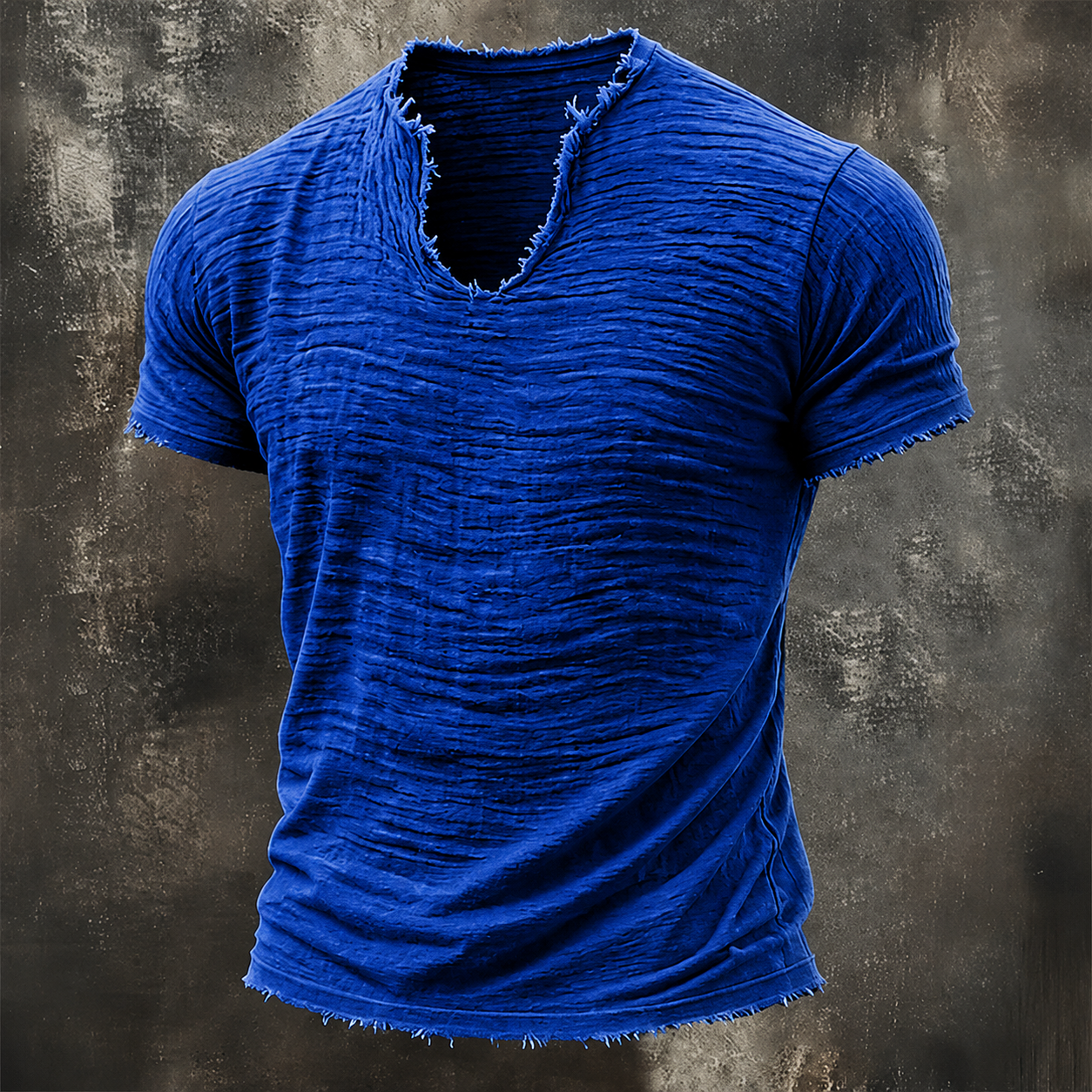 Men's T Shirt 100% Cotton T-Shirt Short Sleeve V Neck