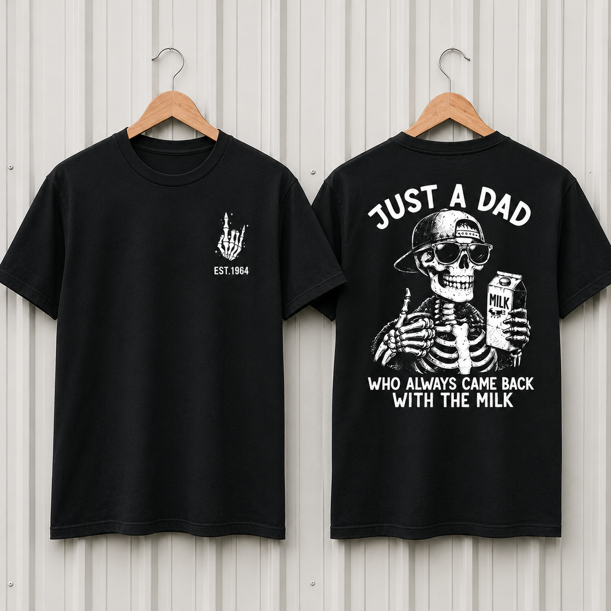Just A Dad Who Always Came Back With The Milk Custom Year T-shirt
