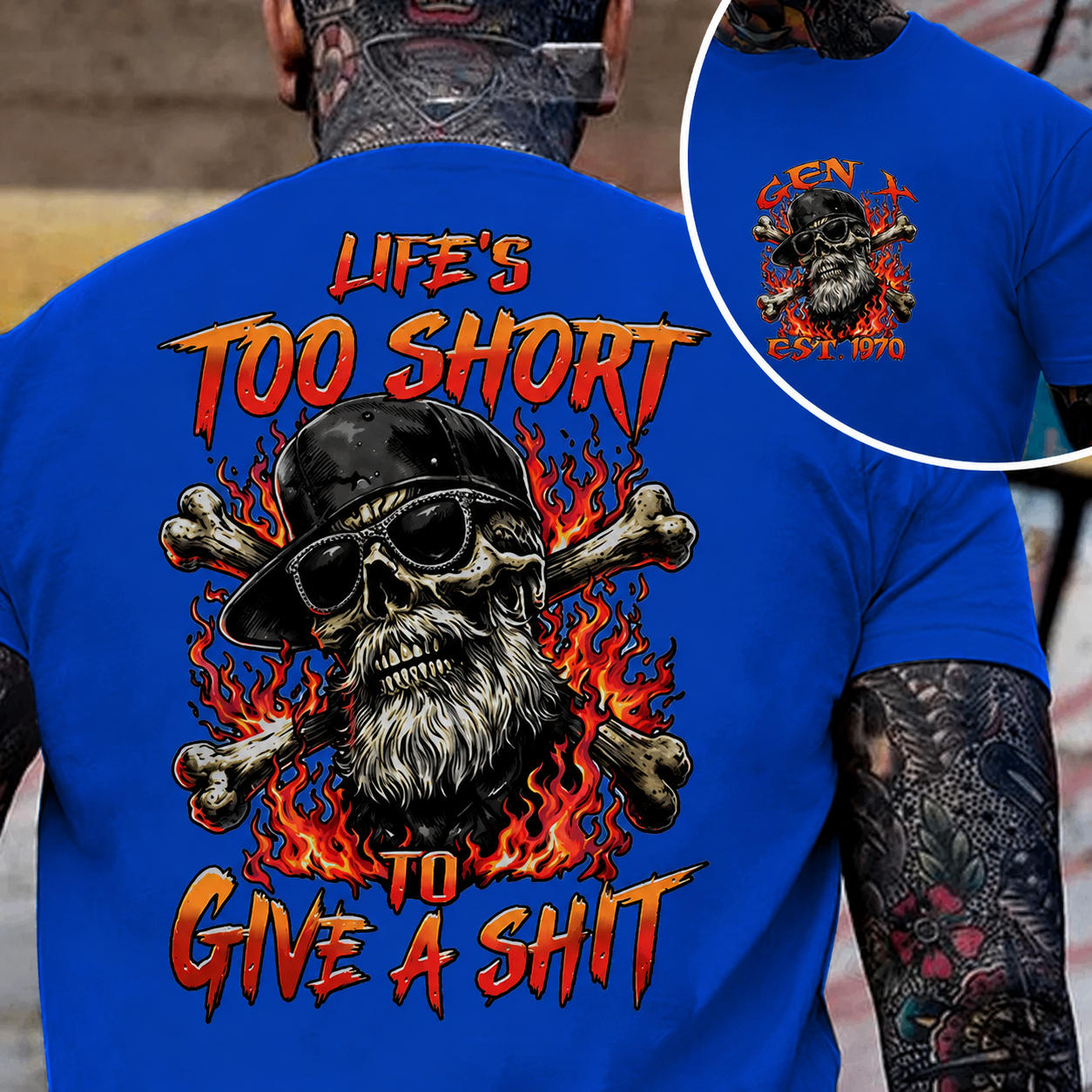 Custom Year Gen X Life's Too Short To Give A Shit T-shirt