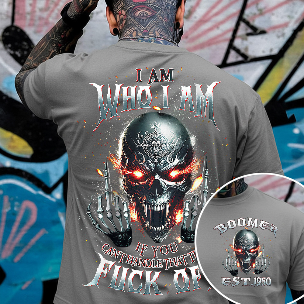 I Am Who I Am Custom Year Gen X, Boomer T-shirt