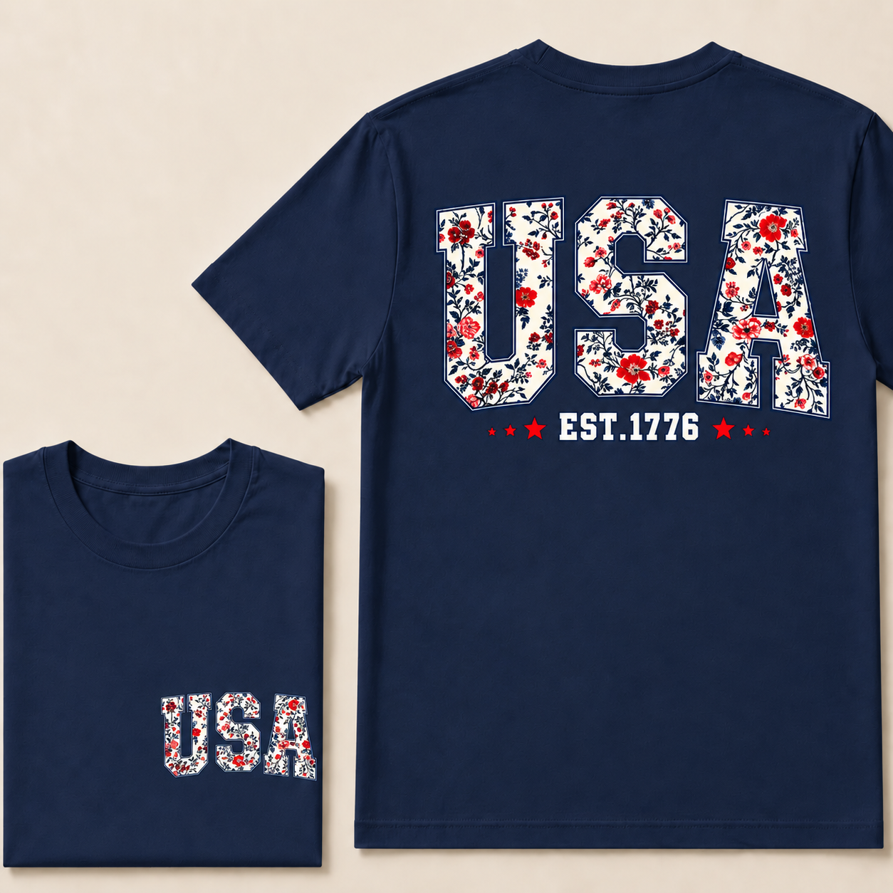 USA Est.1776 V‐Neck T‐Shirt