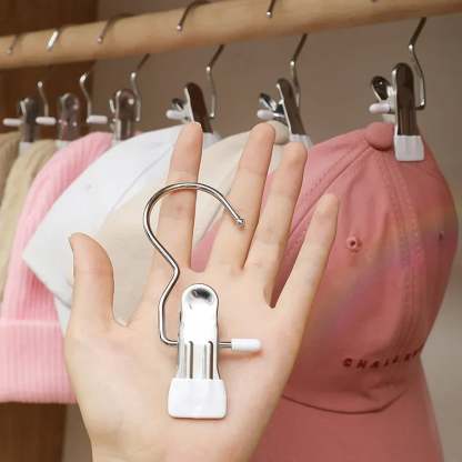 Space-Saving Clothes and Hat Storage Hook