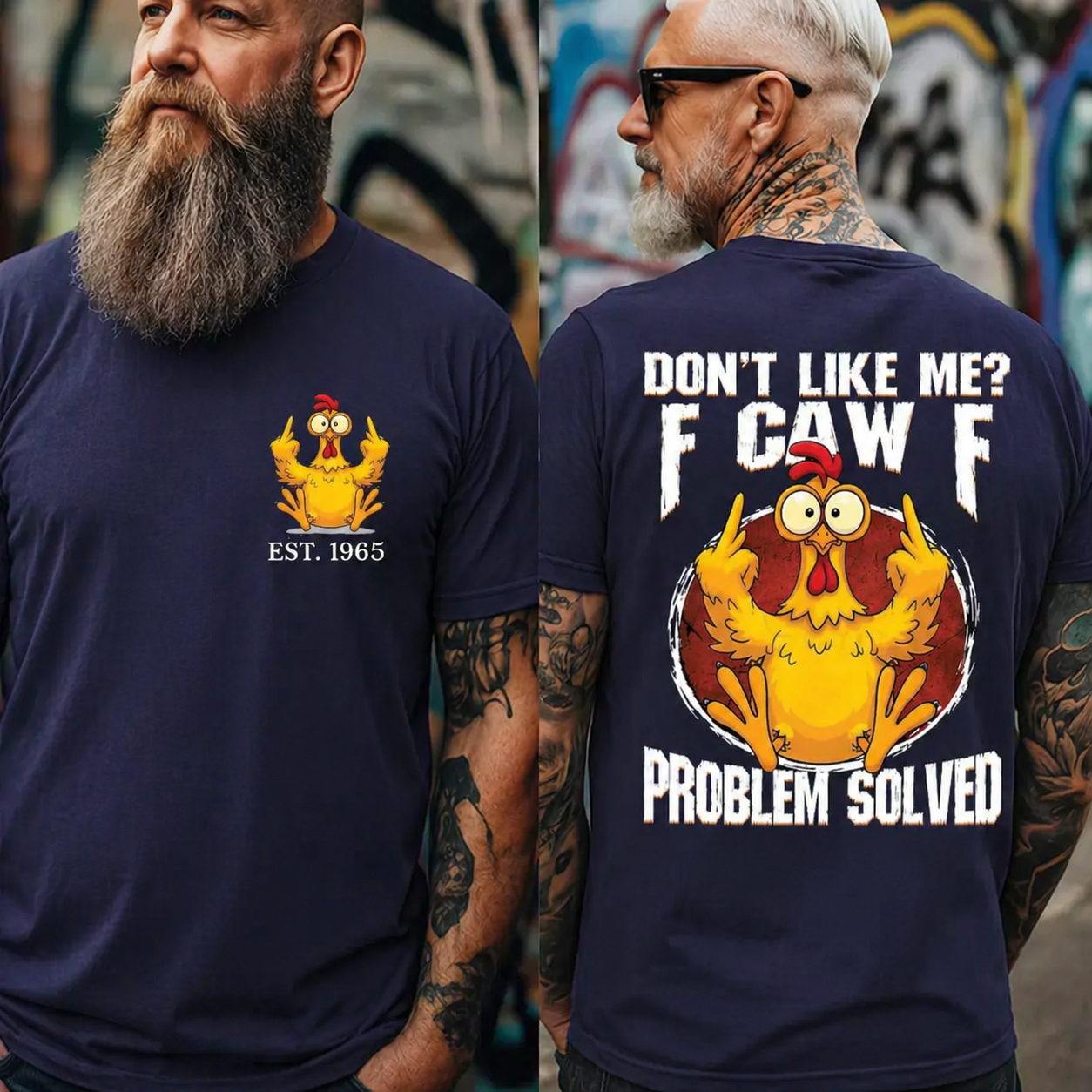 F Caw F T Shirt, Custom Year 2 Side Shirt, Boomer/Gen X/Y T-shirt