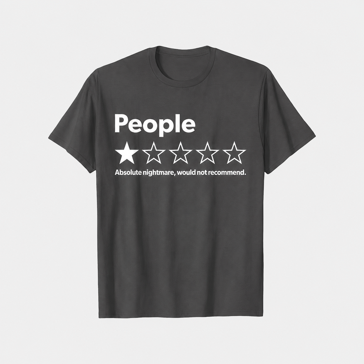 1 Star Review – Absolute Would T-Shirt – Funny Unisex 100% Cotton Tee