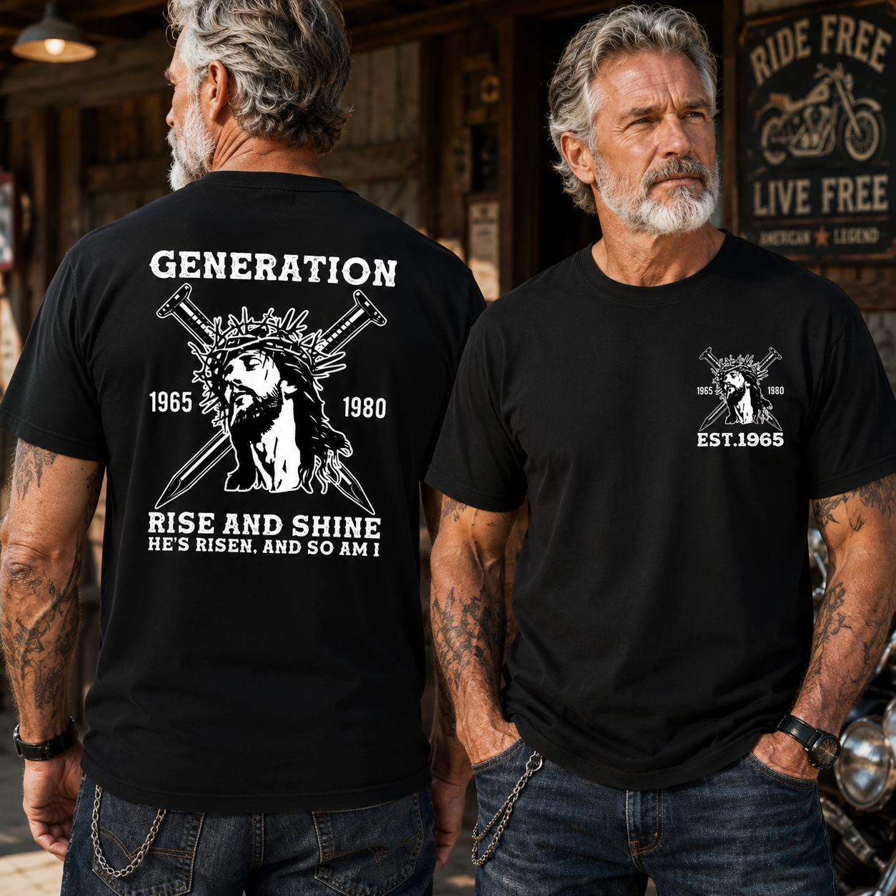 RISE AND SHINE HE'S RISEN, AND SO AM I Custom Year 100% Heavyweight Cotton T-Shirt