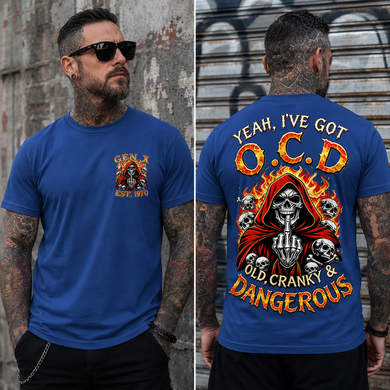 Yeah I've Got O.C.D Old Cranky & Dangerous Custom Year T-shirt