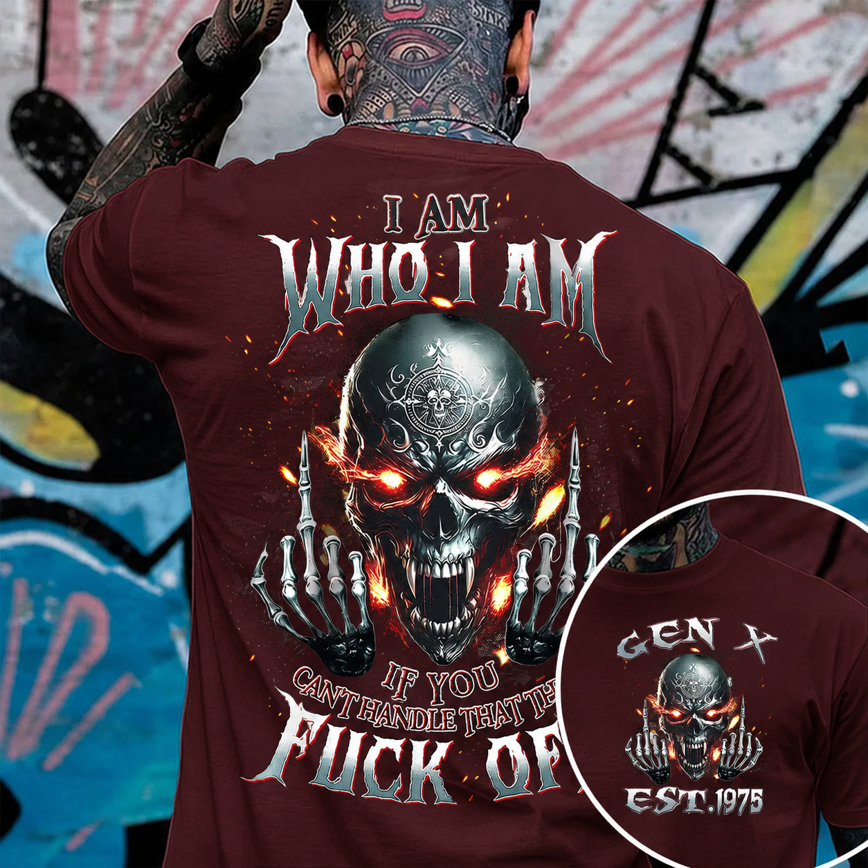 I Am Who I Am Custom Year Gen X, Boomer T-shirt