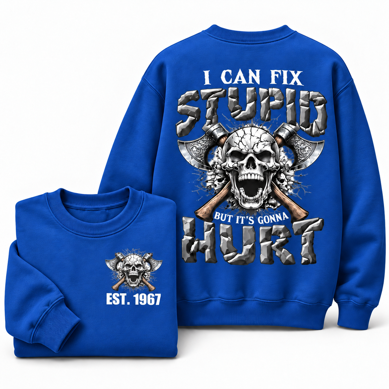 The Devil Whispered To Me I Whisper Back Bring Beer Gen X//Boomer Custom Birth Year Crewneck Sweatshirt