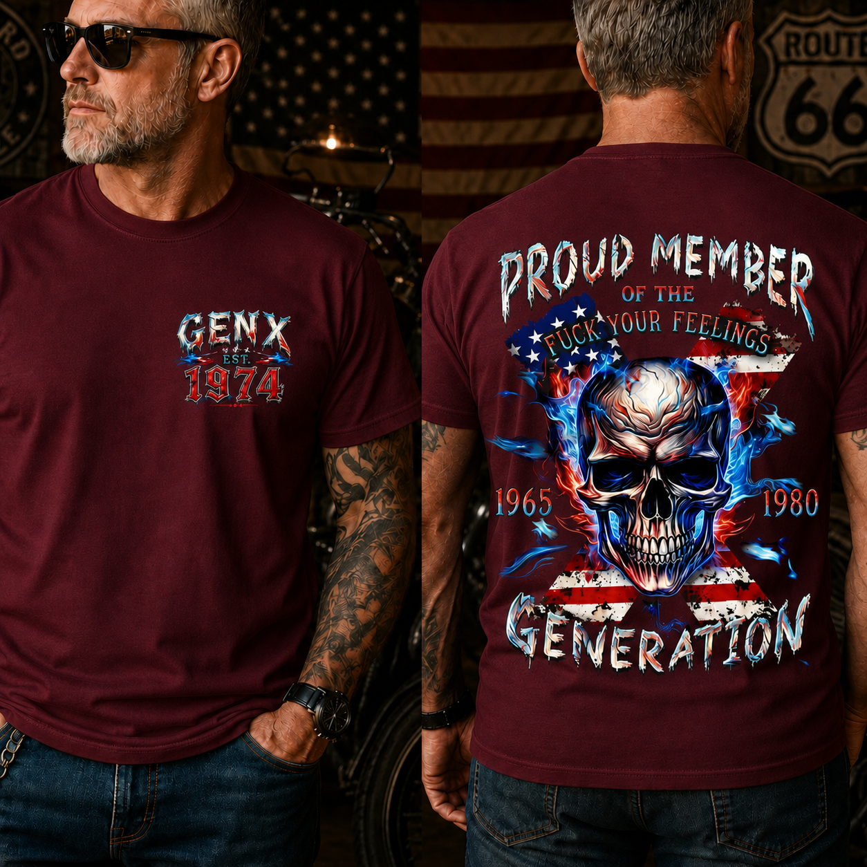 Gen X Proud Member Of The F*ck Your Feelings Generation Custom Year T-Shirt