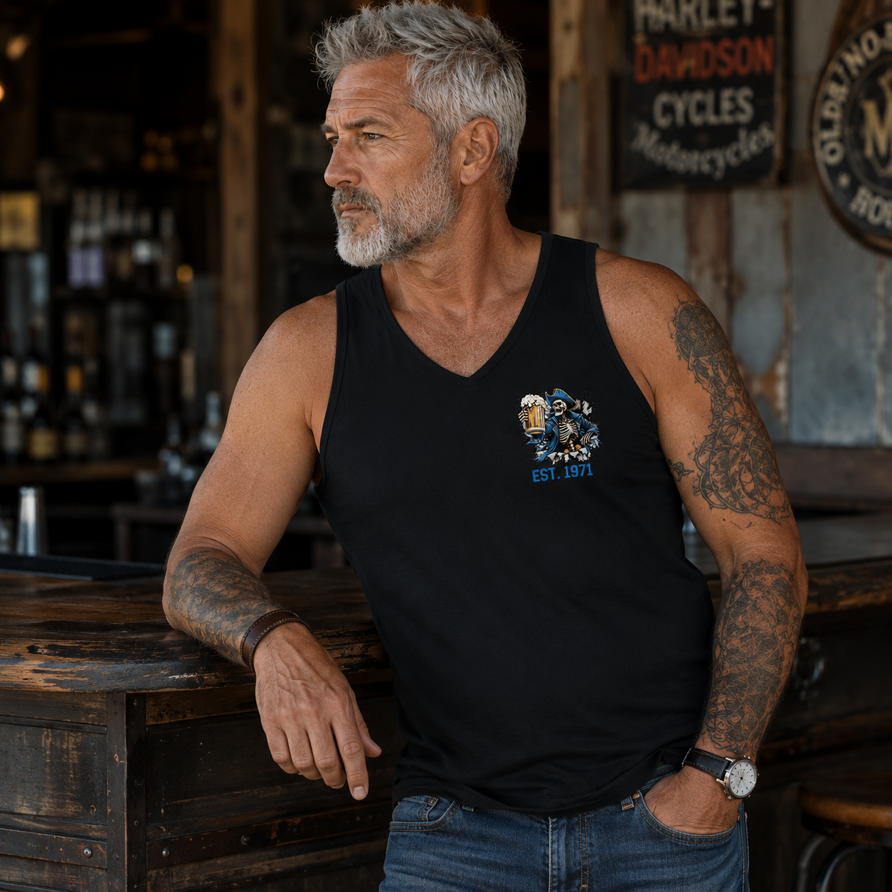 The Devil Whispered To Me I Whisper Back Bring Beer Gen X//Boomer Custom Birth Year sleeveless vest