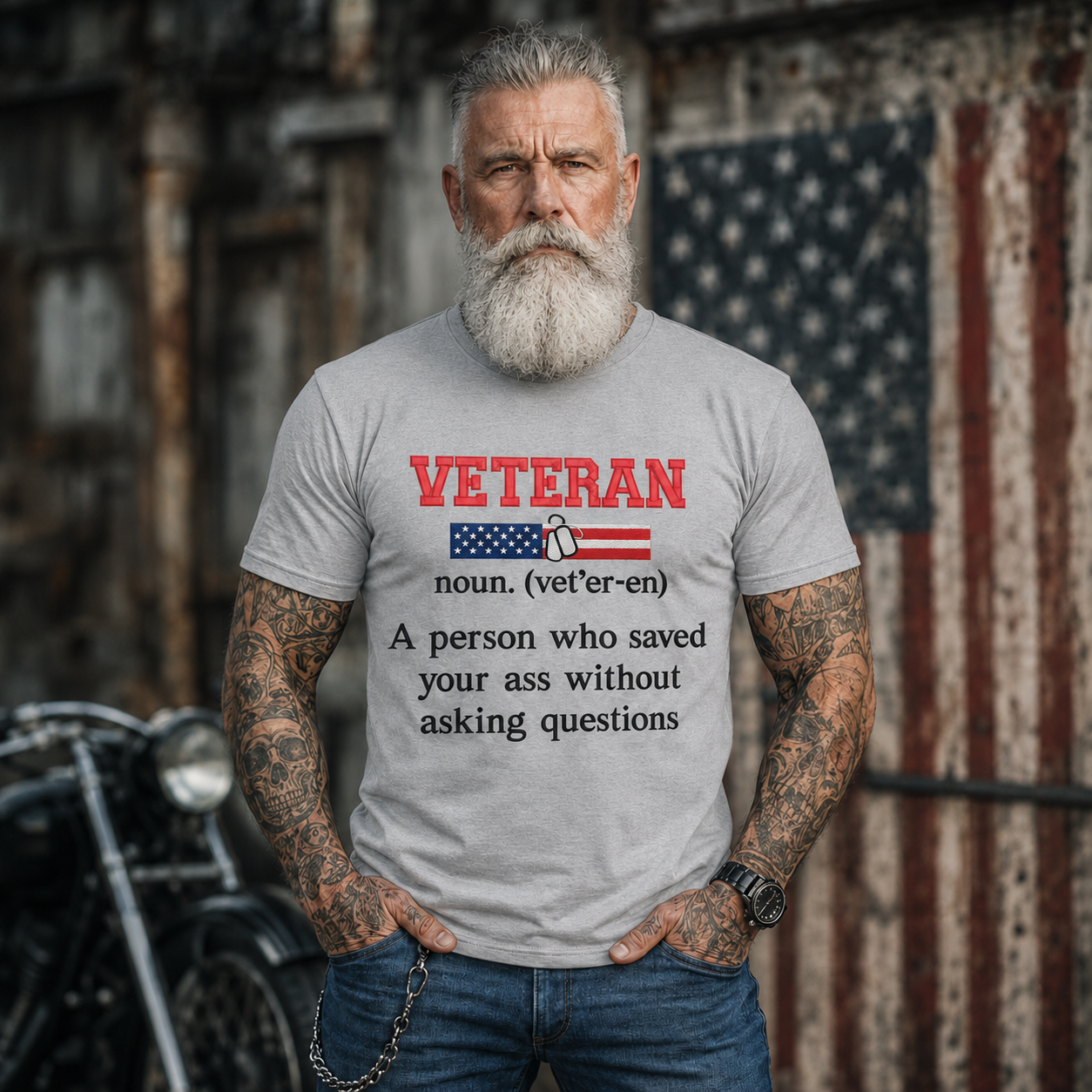 Veterans‘s’Day Printed Casual T-shirt