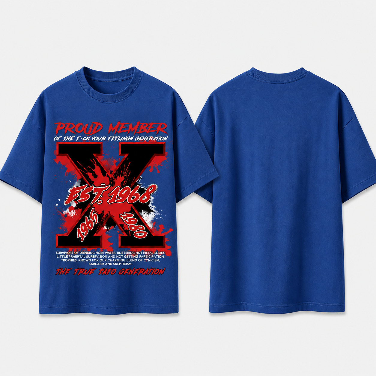 Custom Year Halloween Raised On Hose Water Neglect FAFO Gen X Halloween T-shirt