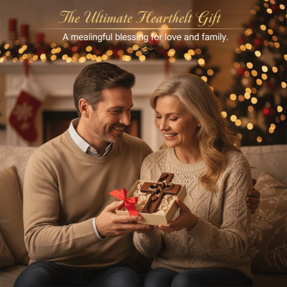 Hand-Carved Intertwined Hearts Wooden Cross