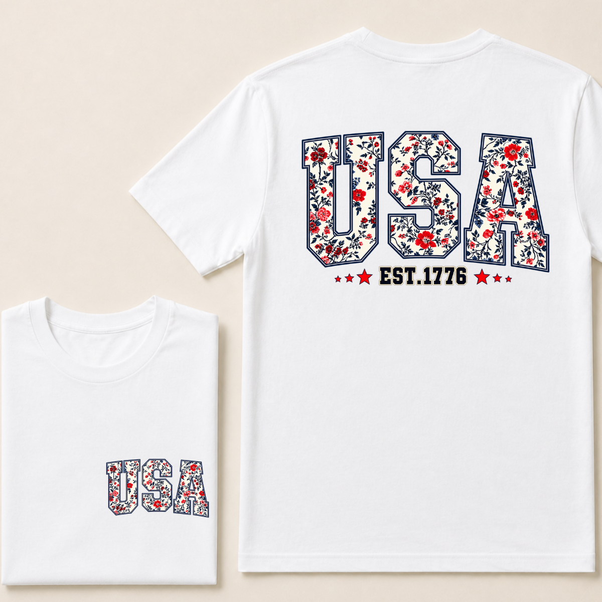 USA Est.1776 V‐Neck T‐Shirt