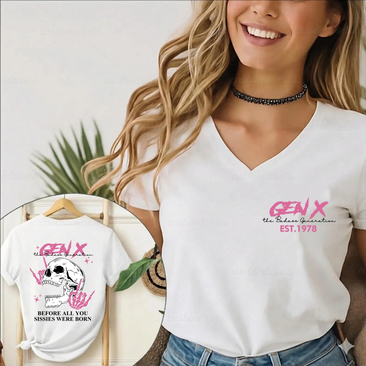 Custom Year Badass Gen X T-shirt