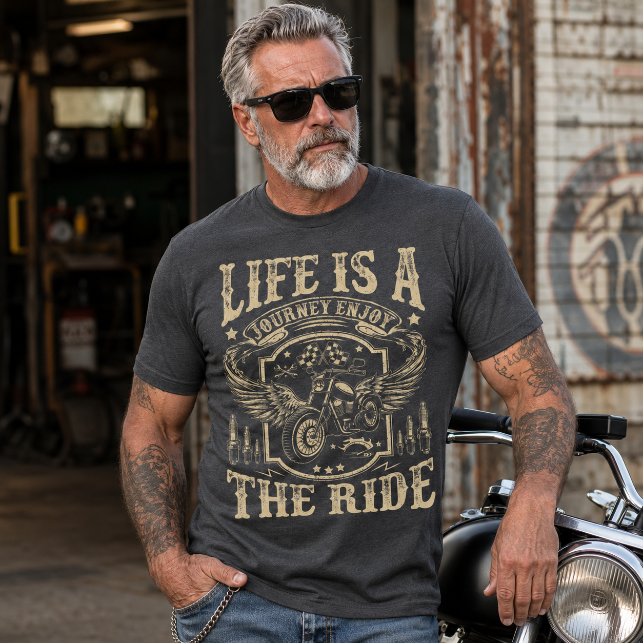 Biker Wife Girl I Ride My Own Biker Funny Motorcycle Biker Racing T Shirt