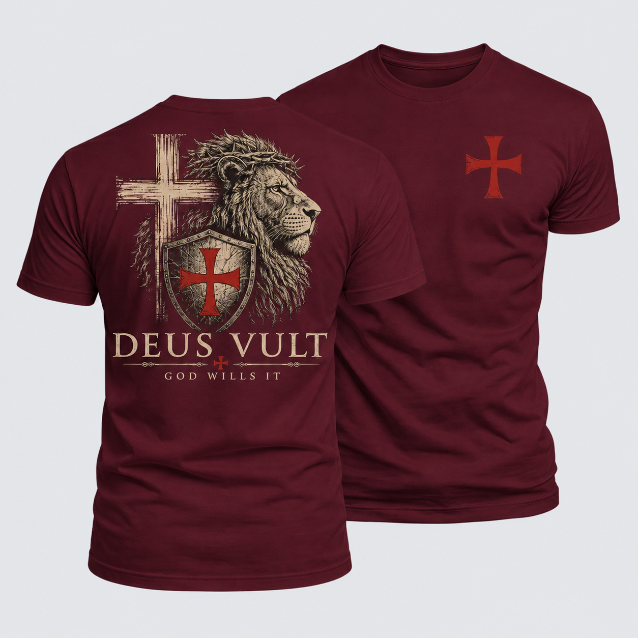 Luxe Mercerized Cotton Tee - Deus Vult