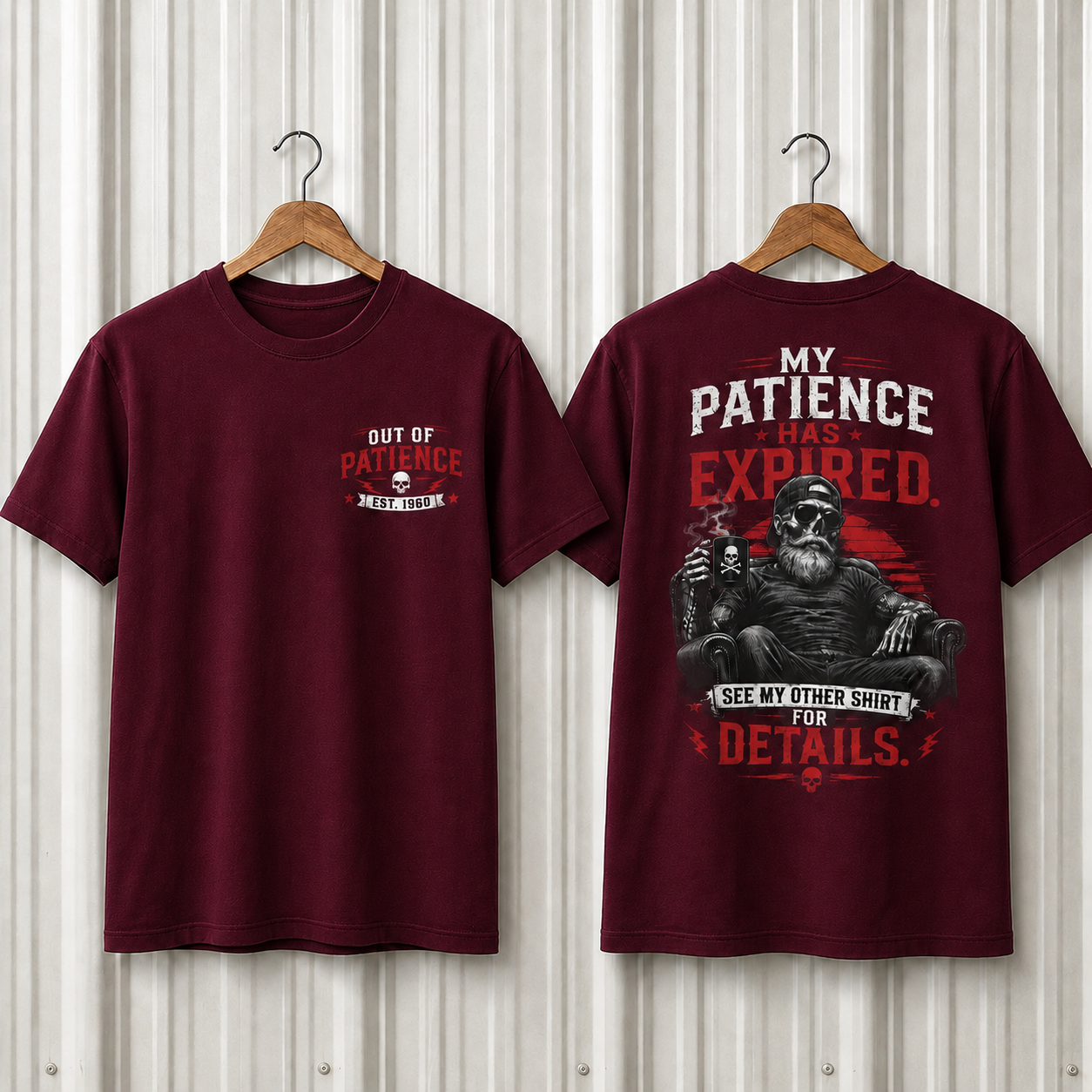 My Patience Has Expired Custom Year T-Shirt