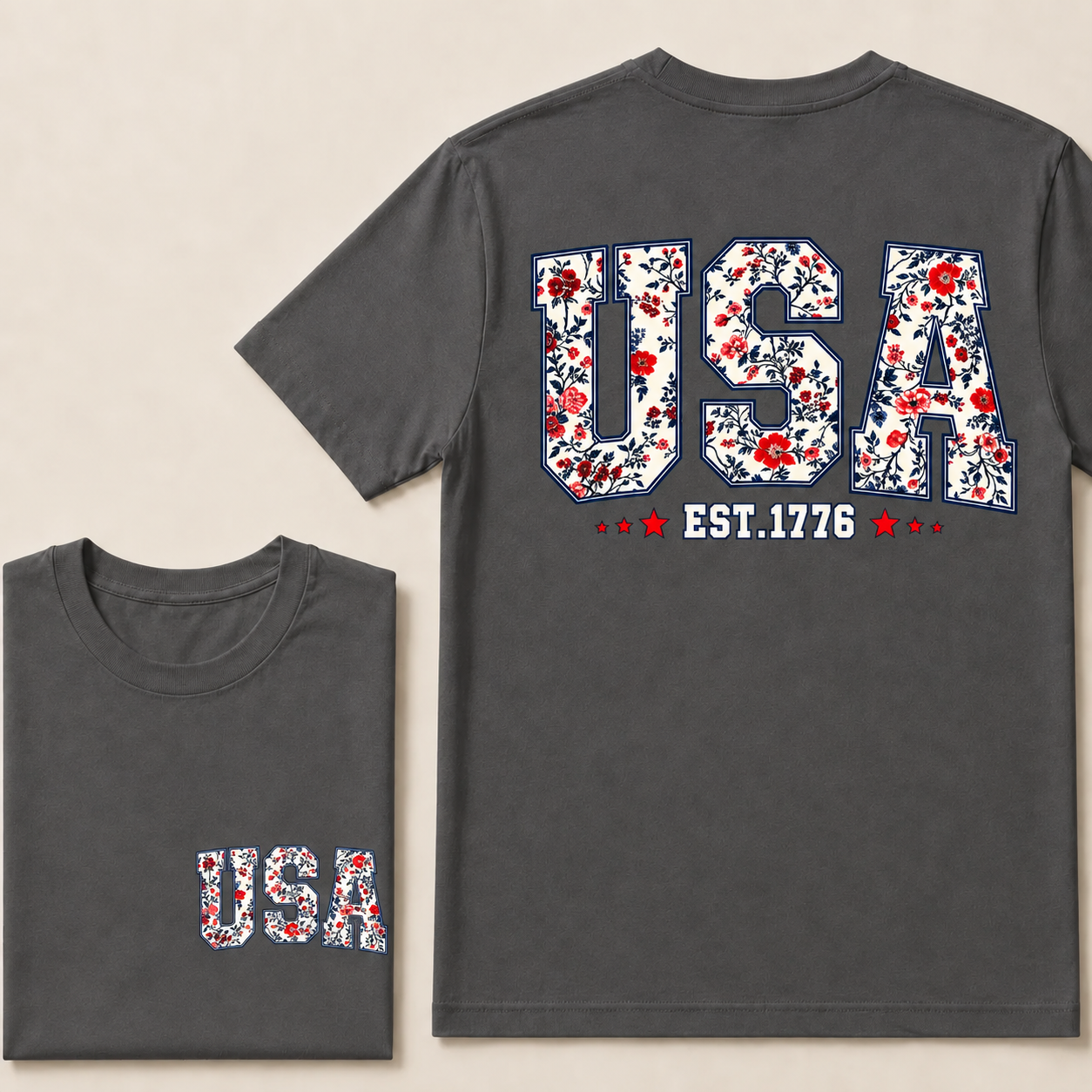 USA Est.1776 V‐Neck T‐Shirt