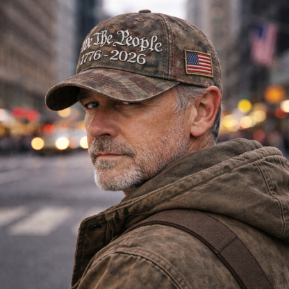 🏆Flash Sale 49% OFF - 🇺🇸 We The People – 1776–2026 Patriotic Commemorative Cap