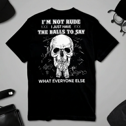 BOOMER: I'M NOT RUDE | Personalized Birth Year Hardcore Apparel