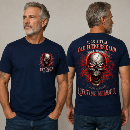Old Fuckers ClubTM Custom Year T-Shirt – Lifetime Member Personalized EST. Year Tee