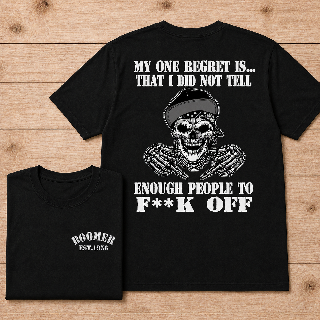 My One Regret Is Funny Skull T Shirt, Gen X Vintage Graphic Custom Year Tee