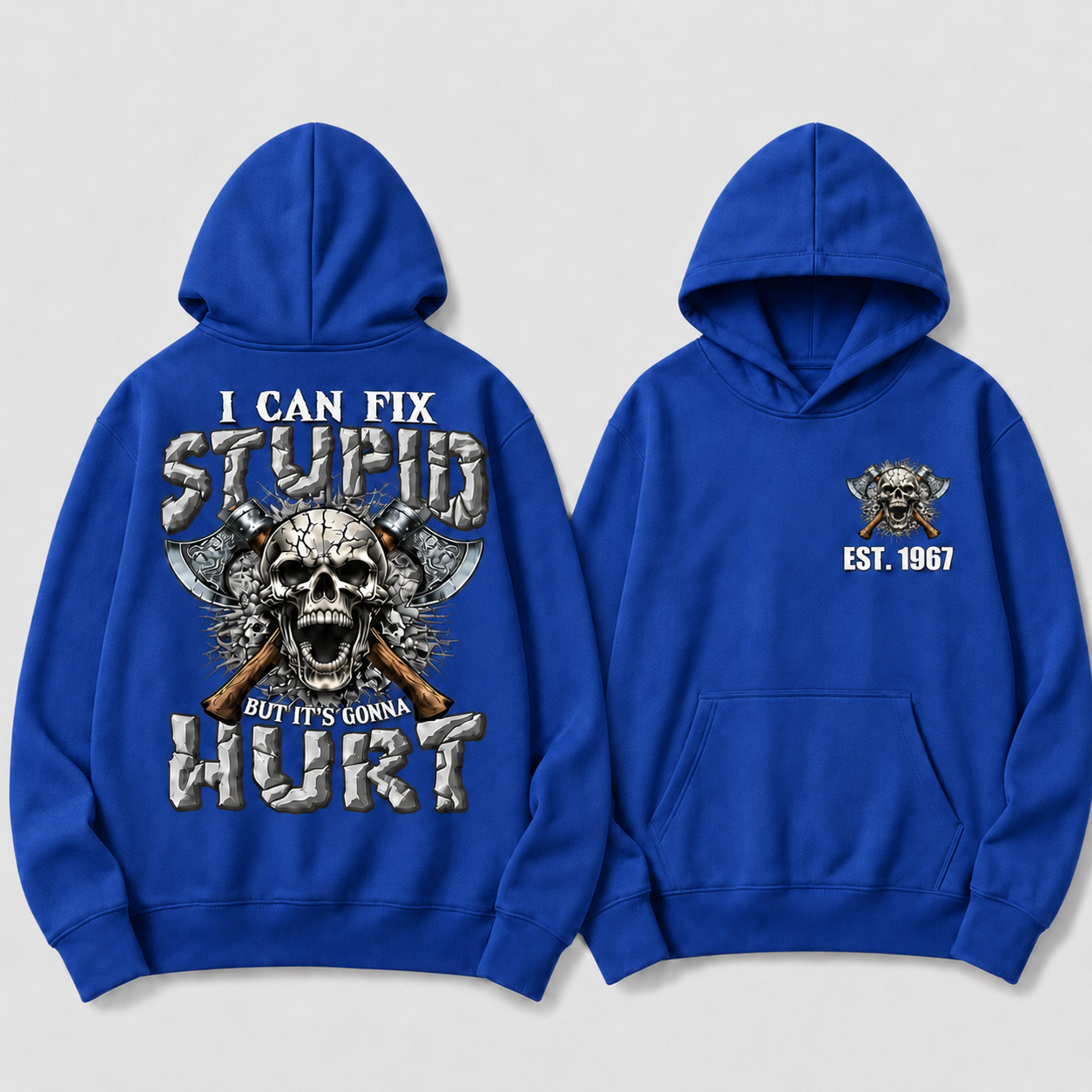 I Can Fix Stupid But It's Gonna Hurt GenX/Boomer Custom Unisex Hoodie