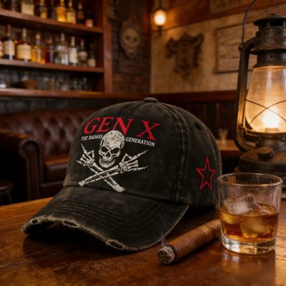 ⚡Flash Sale 50% OFF💀Gen X Rebel Skull Cap🏴‍☠️