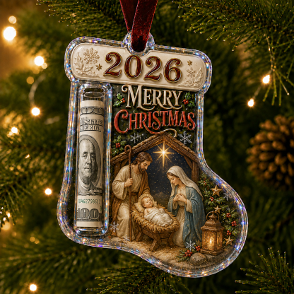 🎅 Cash Clip Christmas Tree Ornament