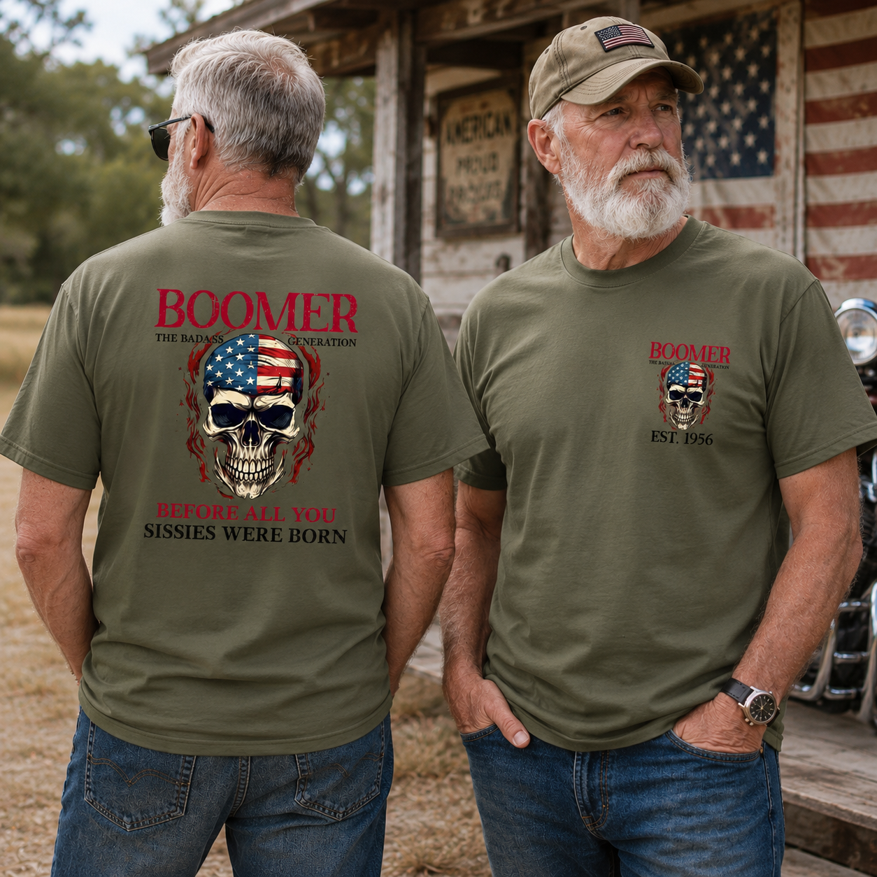 BOOMER The Badass Generation Custom Year Of Birth T shirt, Unisex, Before All You Sissies Were Born T shirt