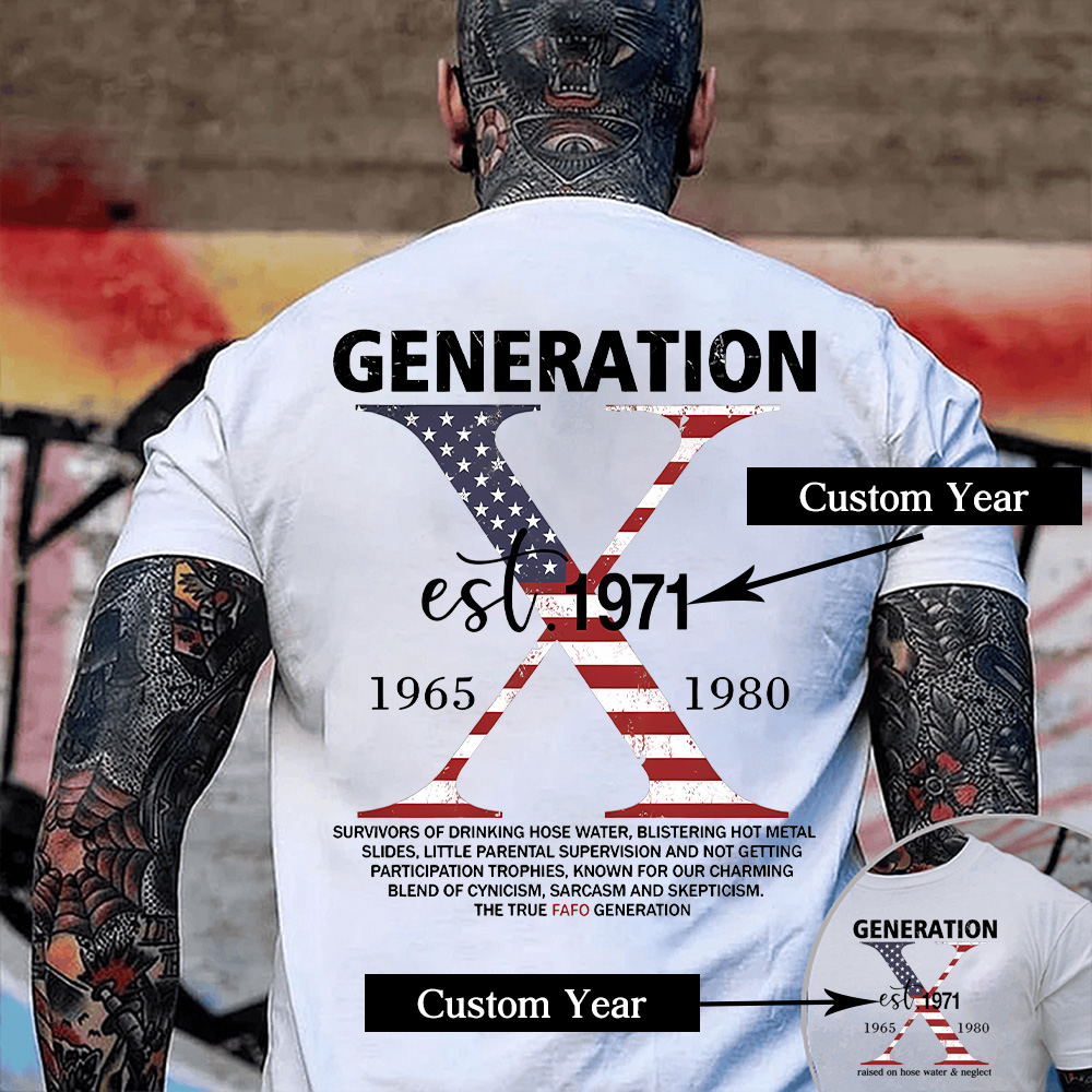 Generation X USA Flag T-Shirt | The True FAFO Generation