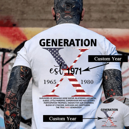Generation X USA Flag T-Shirt | The True FAFO Generation