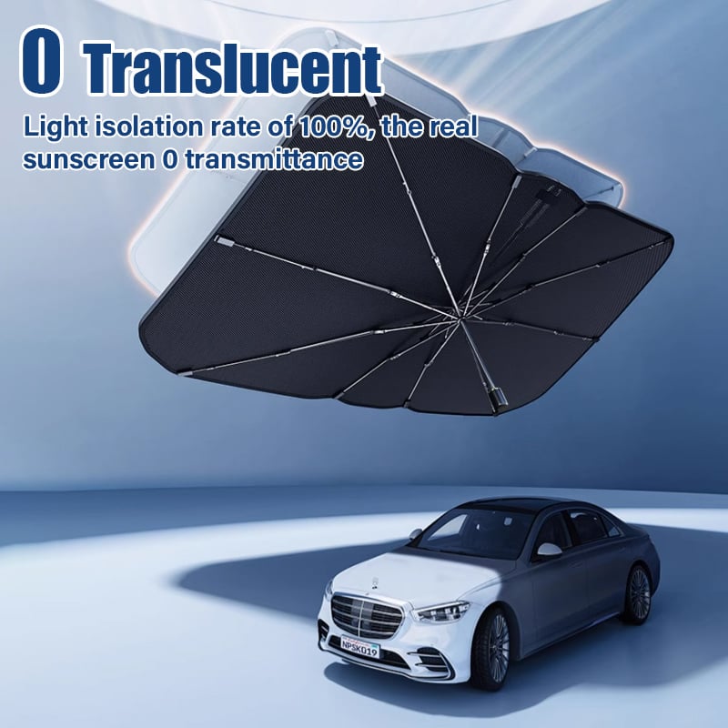 🔥Car Windshield Sun Shade Umbrella – Foldable UV Protection Heat Blocker