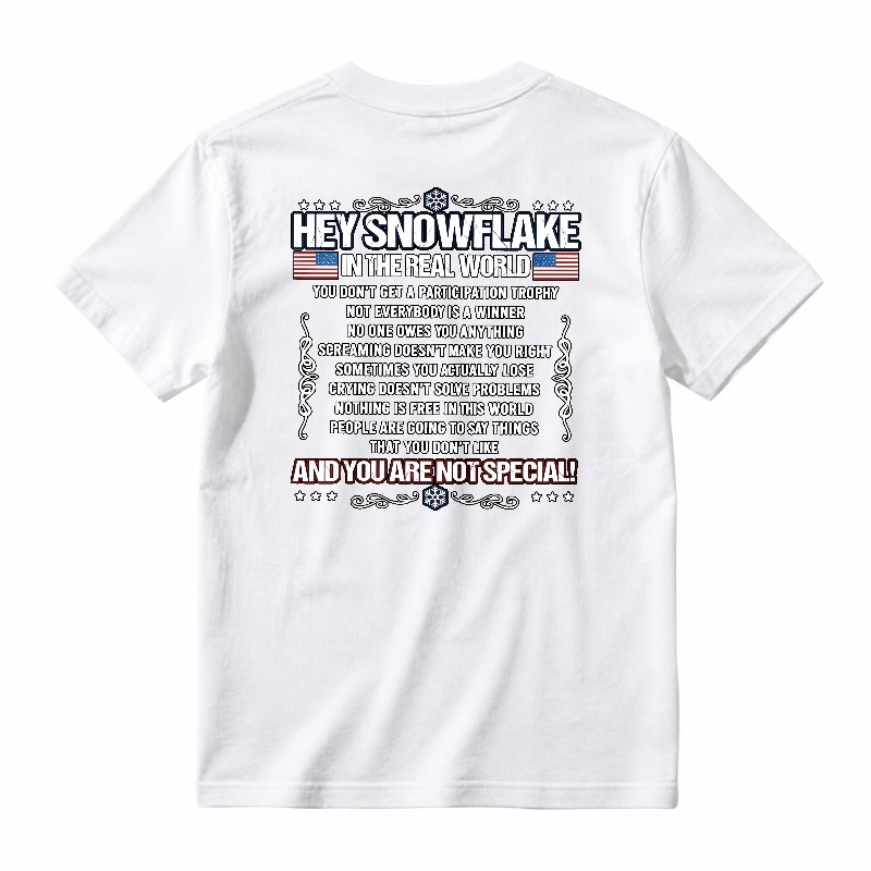 Hey Snowflake In The Real World T-shirt